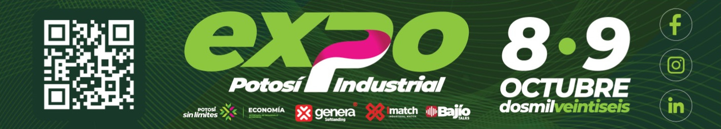 Banner Expo Potosí Industrial 8 y 9 de Octubre 2026
